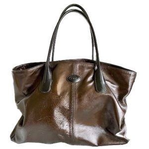 Tod’s tote handbag gently used. Color dark bronze.